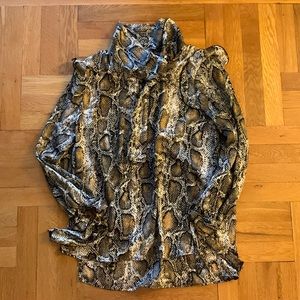 Snake print blouse